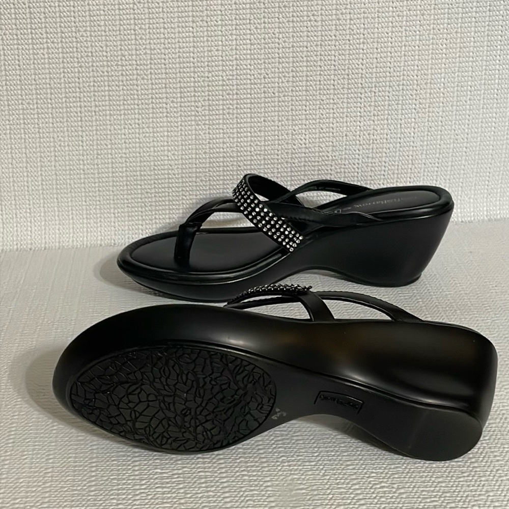 Croft & Borrow platform sandals, size 9.M - Picture 4 of 9
